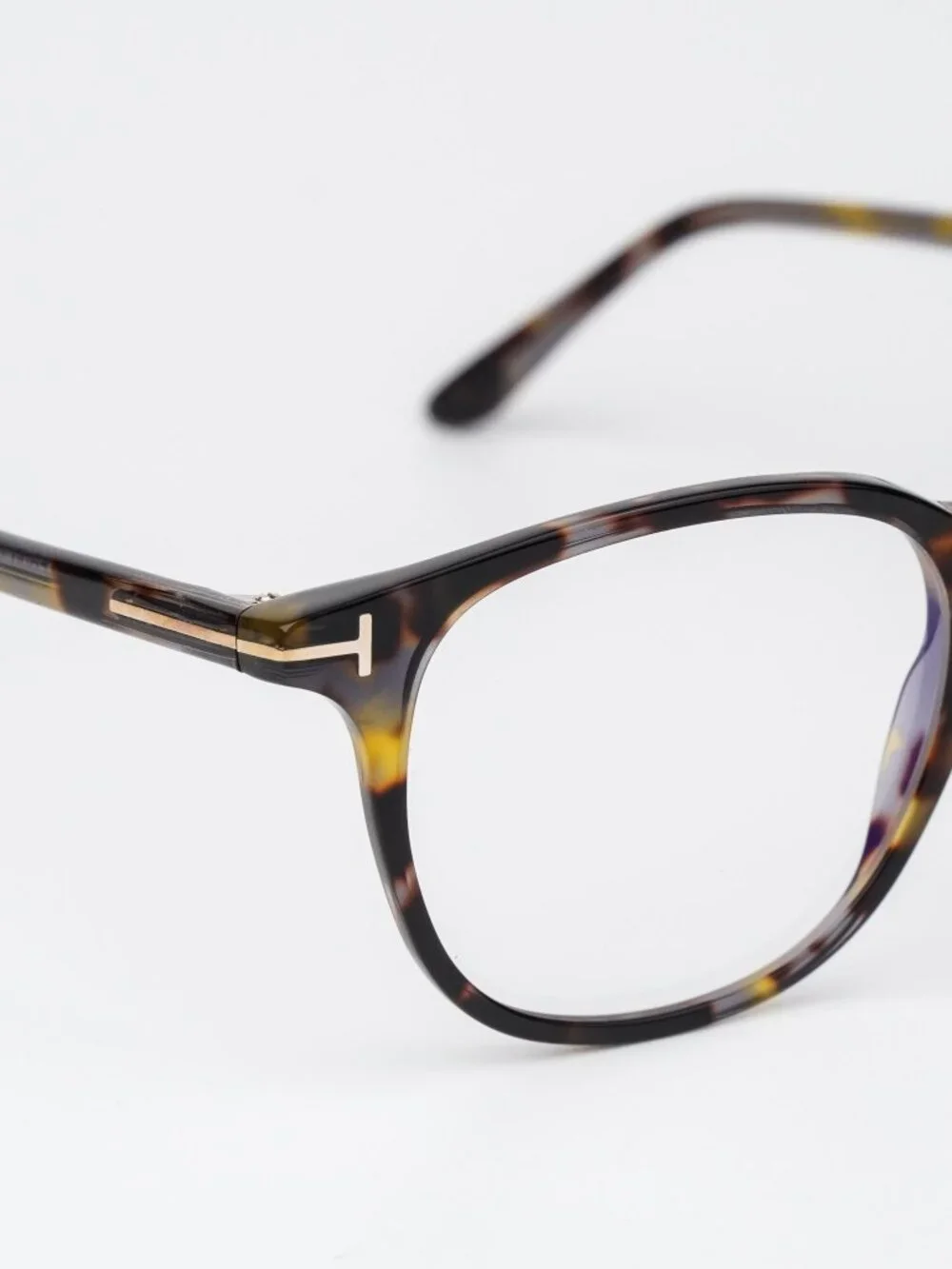 Tom Ford Women Eyeglasses Coloured Havana Square FT5832-B 055 NEW AUTHENTIC